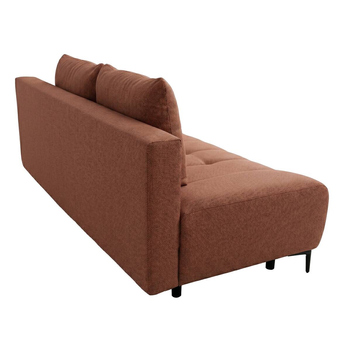 Schlafsofa terracotta Webstoff B/H/T: ca. 195x88x95 cm