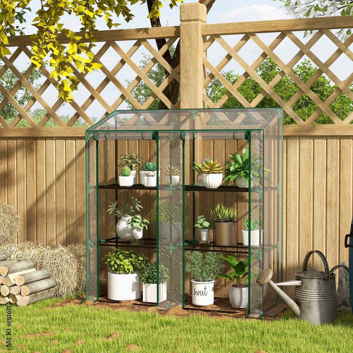 Outsunny Gewächshaus B/H/T/L: ca. 46x151x46x143 cm transparent