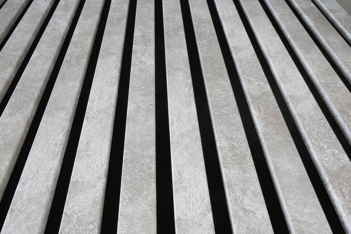 Akustikpaneel Travertin grau L/B/H: ca. 1,9x56,1x240 cm pro Stück