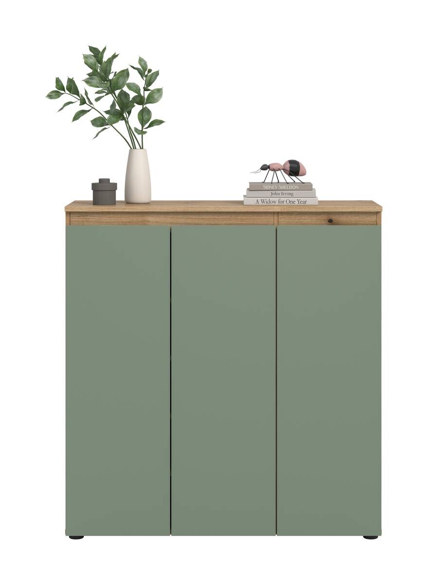 Schrank SCARPA Evoke Oak Nachbildung grün B/H/T: ca. 105x111x37 cm