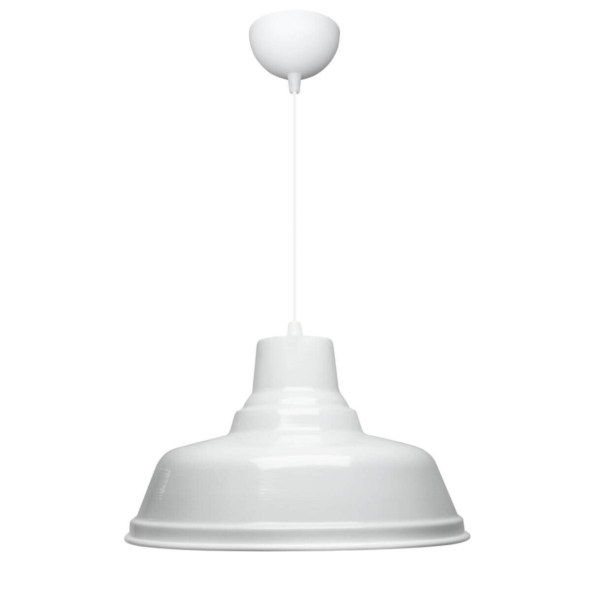 Opviq Pendelleuchte weiß B/H/T: ca. 31x120x31 cm E27 1 Brennstellen