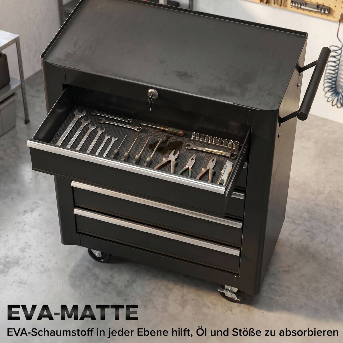 Werkstattwagen B/H/T: ca. 61,6x75x33 cm