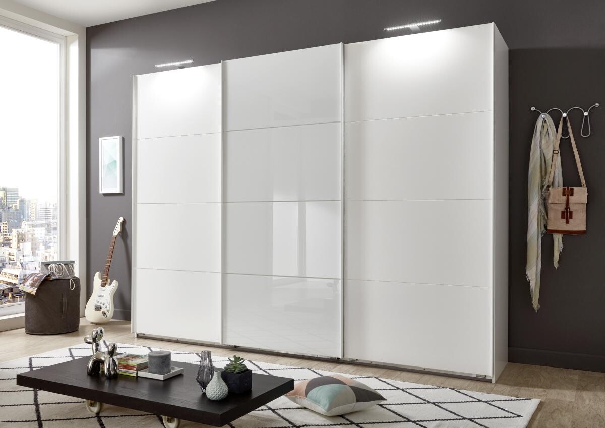 Schwebetürenschrank Ernesto Alpinweiß B/H/T: ca. 270x208x65 cm