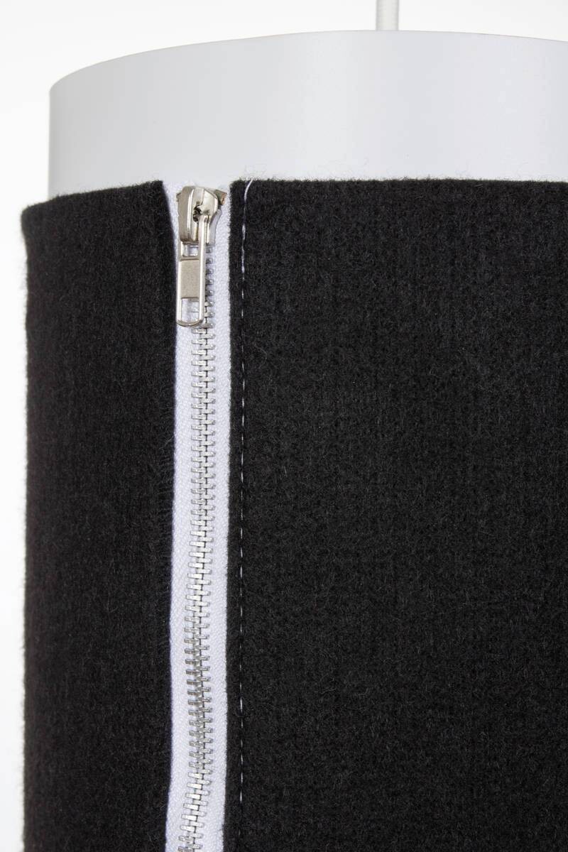 Kayoom Pendelleuchte Zip Star 110 Medium anthrazit Filz Polypropylen B/H/L: ca. 15,5x40,6x15,5 cm E27 1 Brennstellen