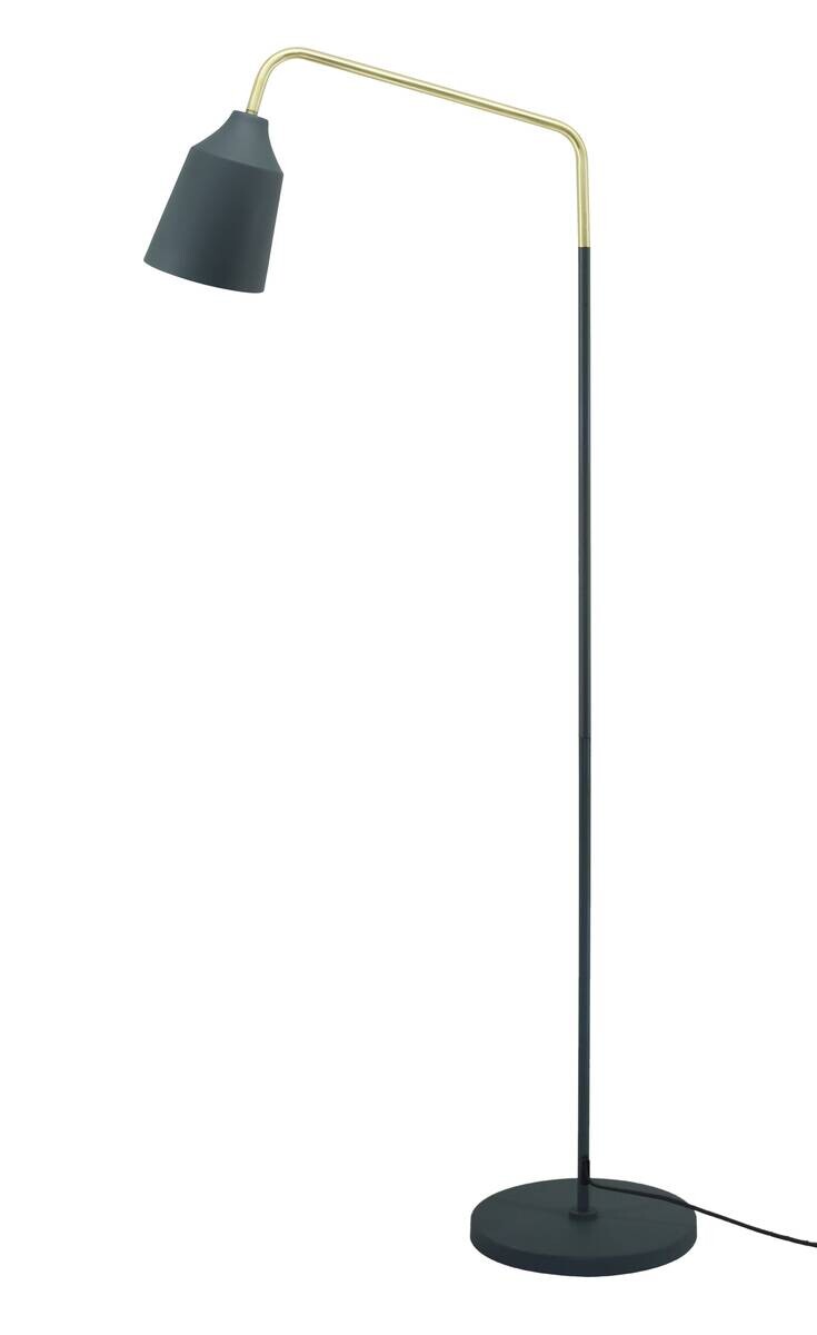 Kayoom Stehlampe blau Eisen Kupfer B/H/L: ca. 30x160x73 cm E27 1 Brennstellen