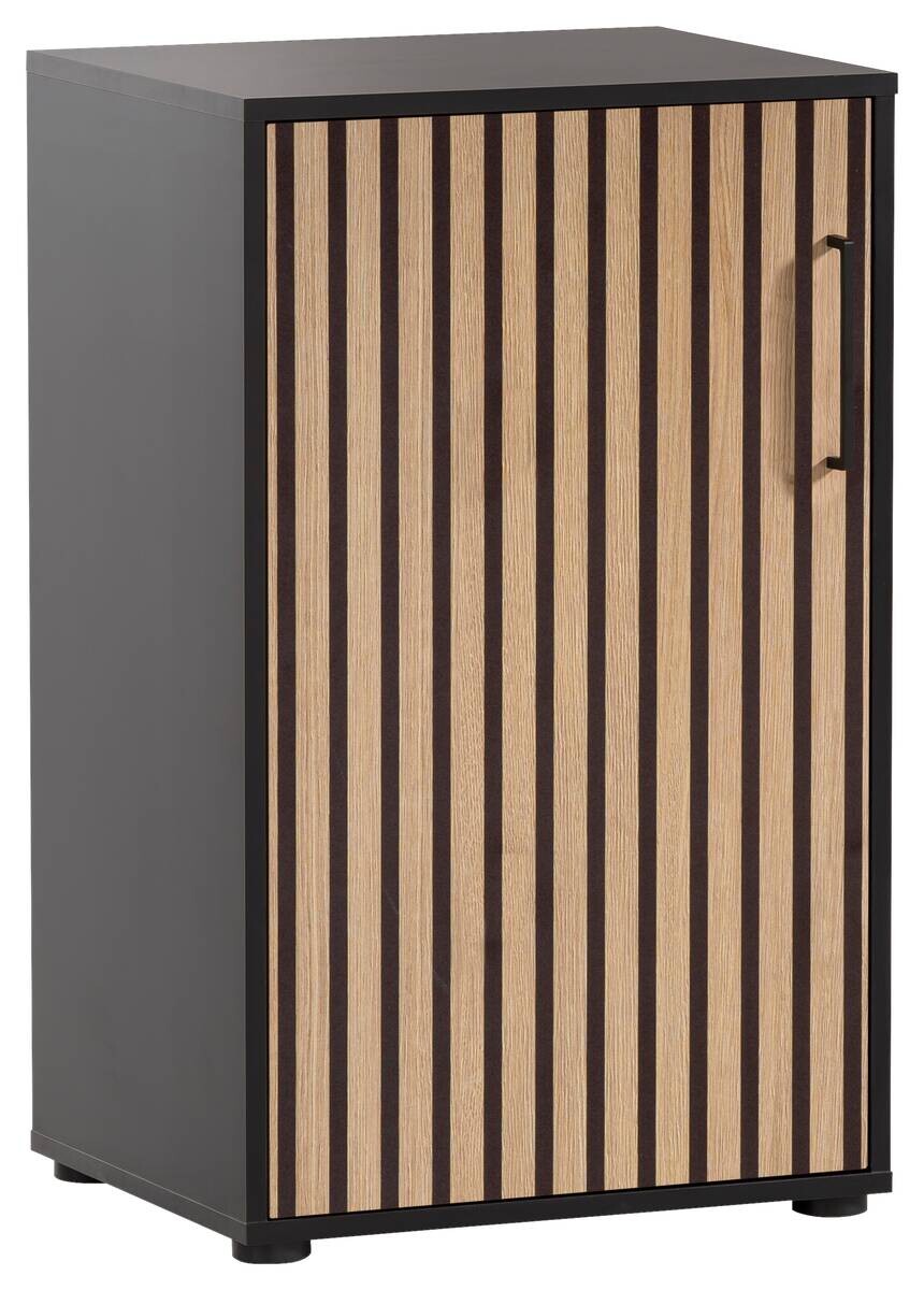 Unterschrank Hank schwarz matt B/H/T: ca. 50,9x83,6x41 cm