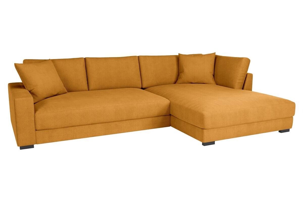 Ecksofa curry Microfaser B/H/T: ca. 300x83x190 cm