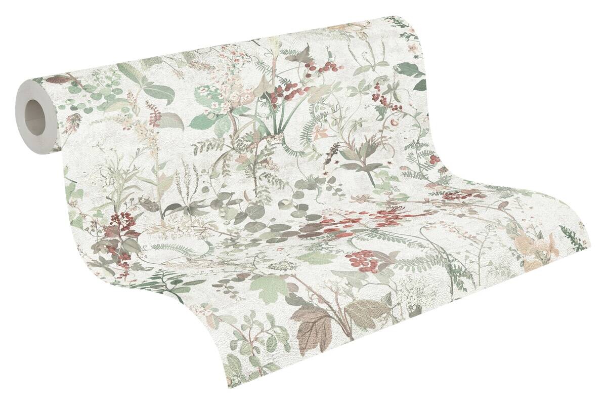 A.S.Creation Vliestapete rot weiß grün B/H/D: ca. 53x1005x9 cm