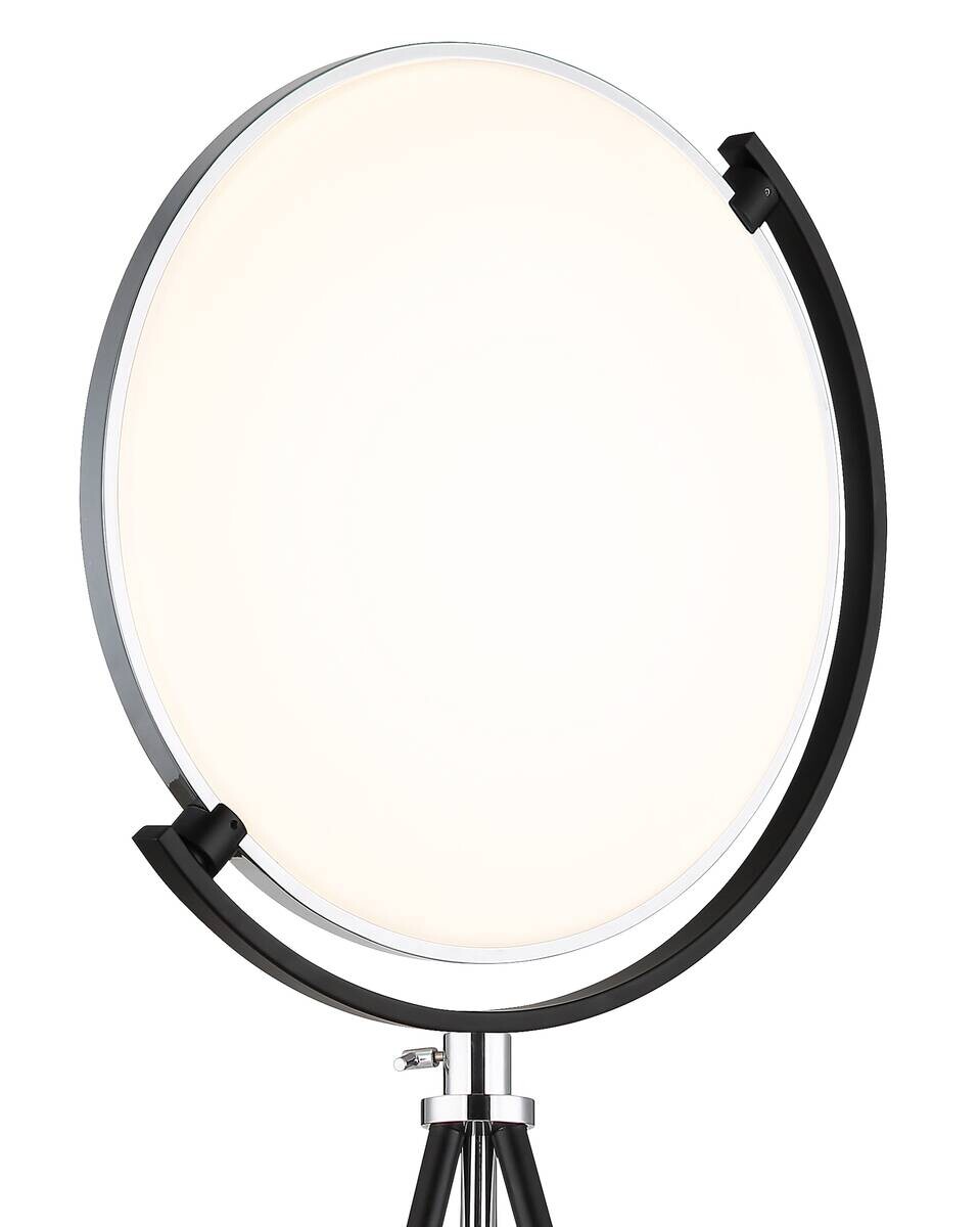 GLOBO LED-Stehlampe schwarz Metall Aluminium H/T: ca. 168x67,6 cm 1 Brennstellen