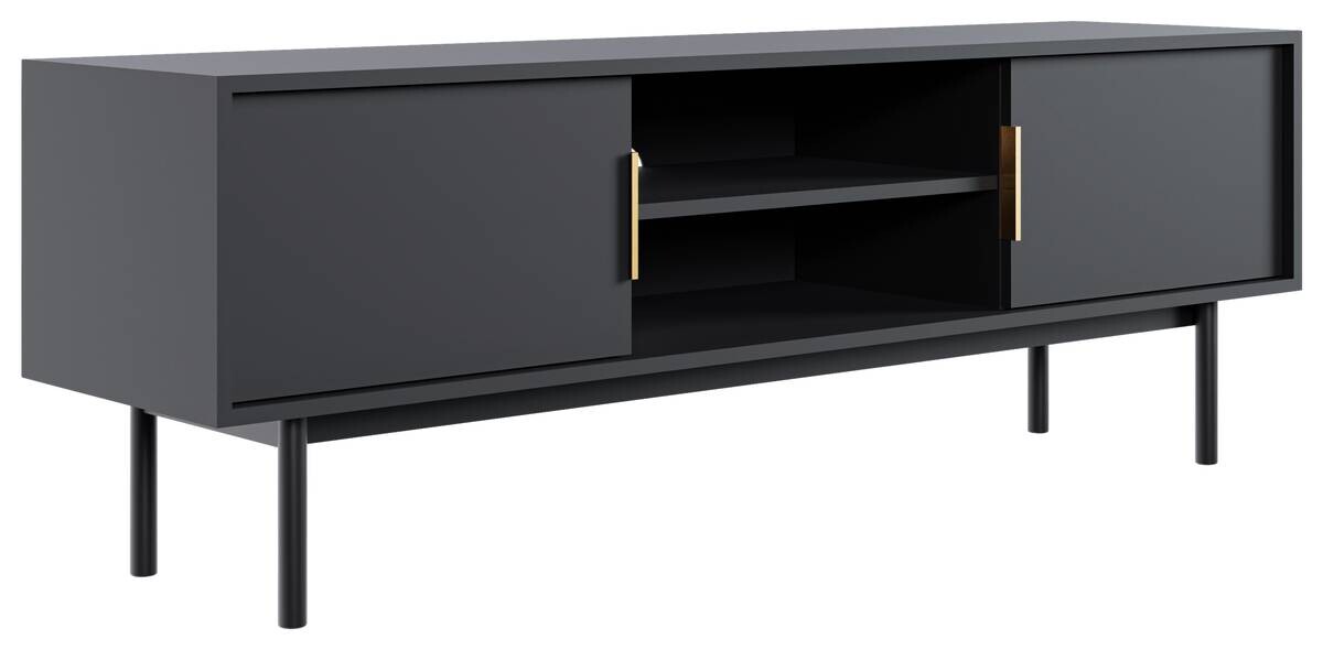 TV-Lowboard VIVA schwarz B/H/T: ca. 154x53,5x39 cm