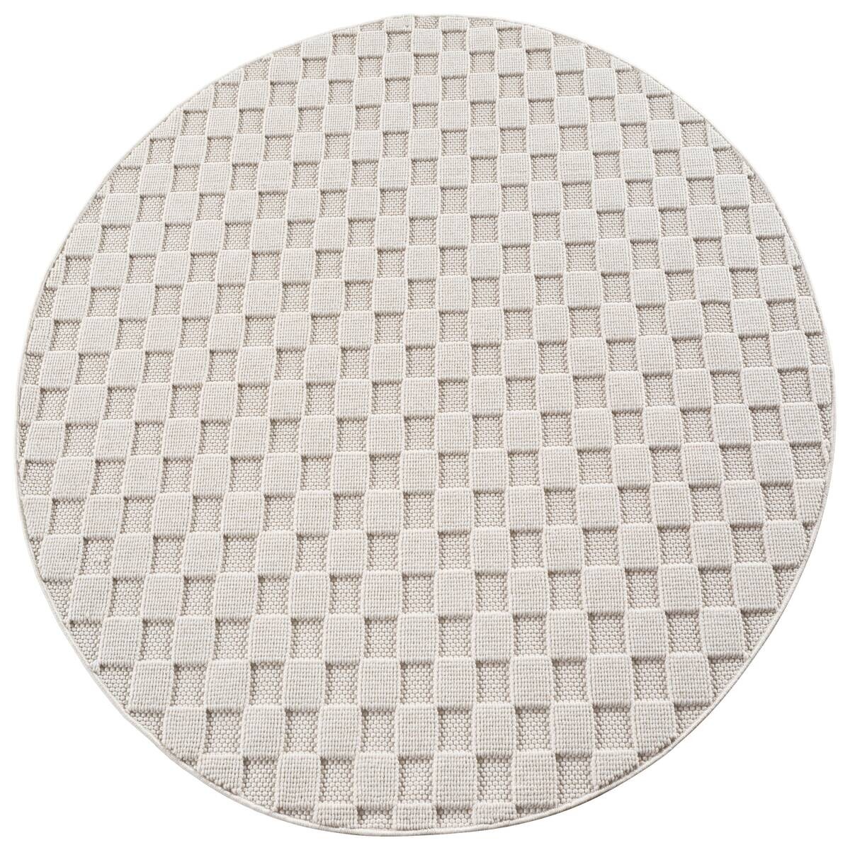 Ayyildiz Kurzflorteppich HELIX creme B/H/L: ca. 160x0,7x160 cm