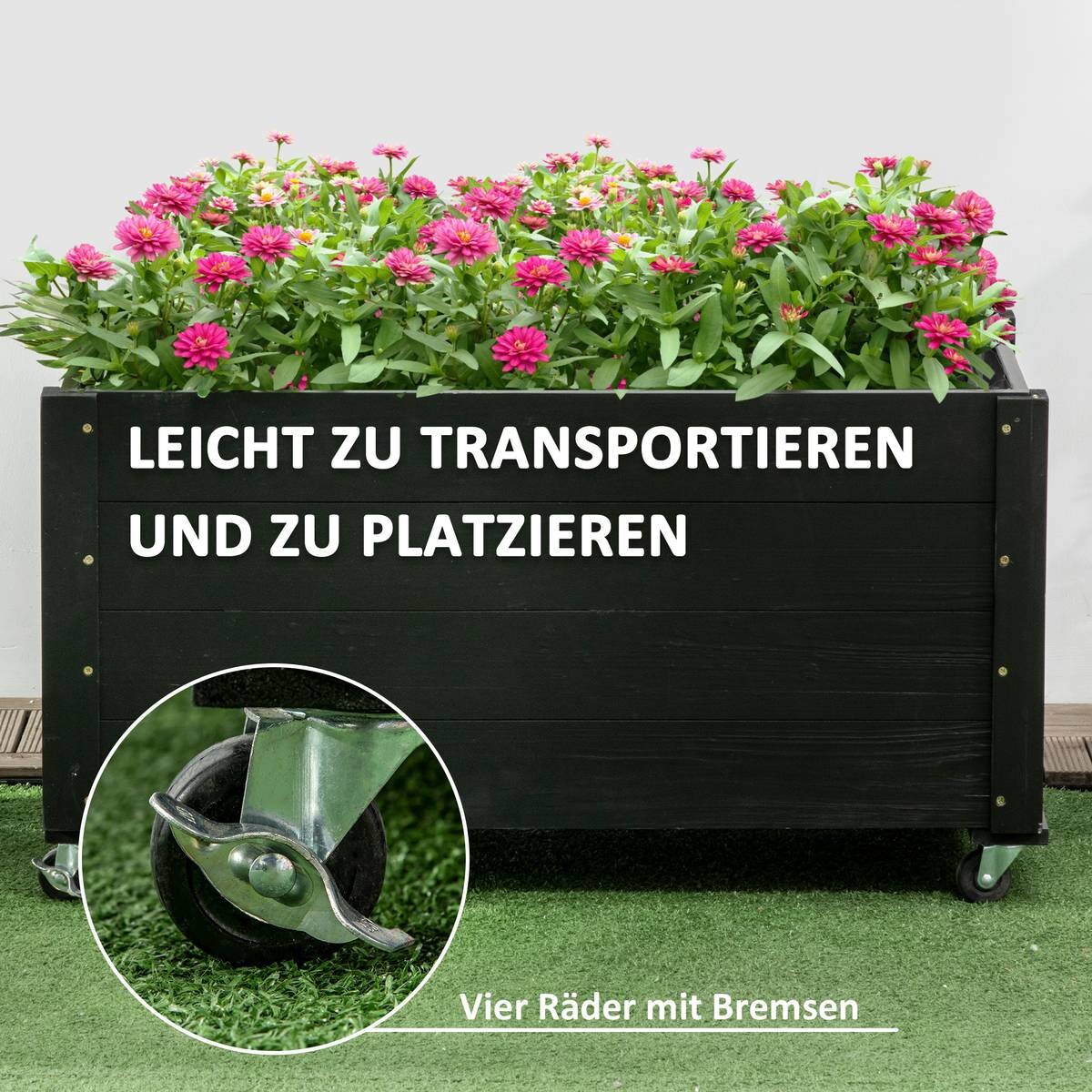 Outsunny Pflanzenbeet B/H/L: ca. 48x47x89 cm