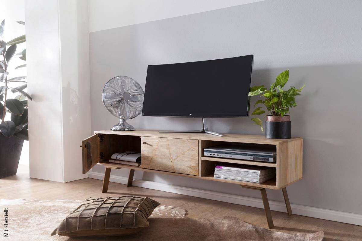 Lowboard natur B/H/T: ca. 145x47x35 cm