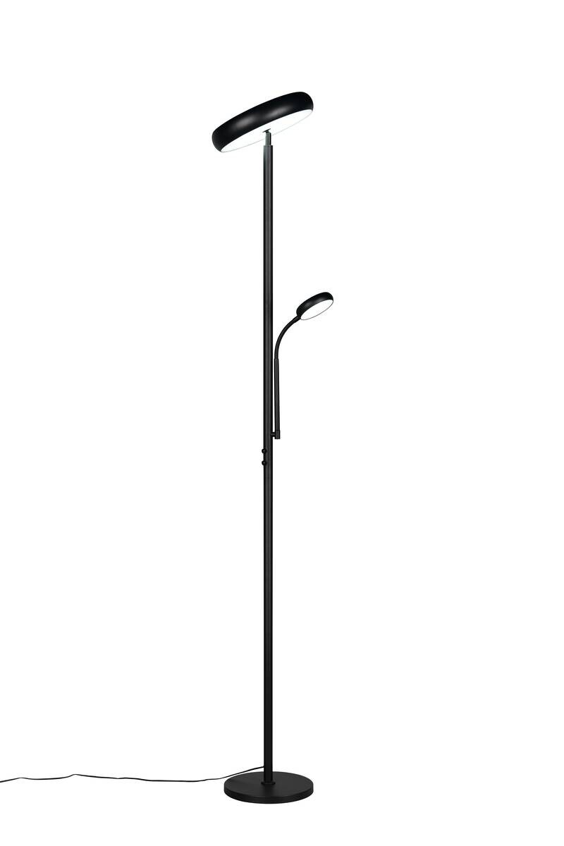 Reality Stehlampe mattschwarz Metall H: ca. 183 cm 1 Brennstellen