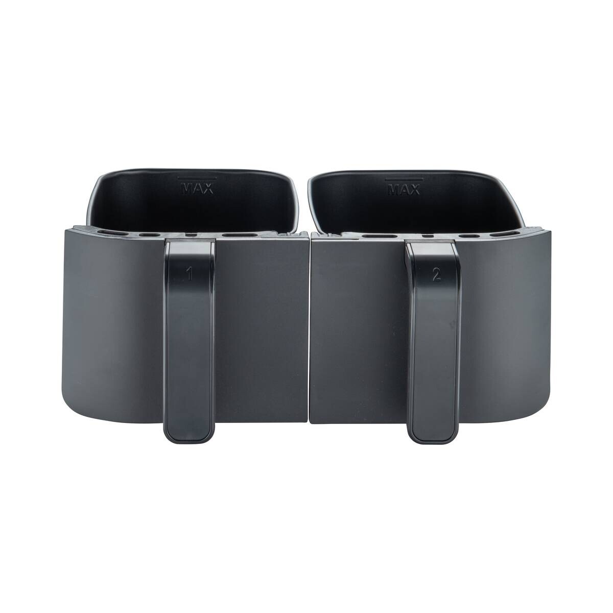 SWISS HOME Doppel-Heißluftfritteuse SH-6931 schwarz Kunststoff B/H/L: ca. 24x28x32 cm ca. 3 l