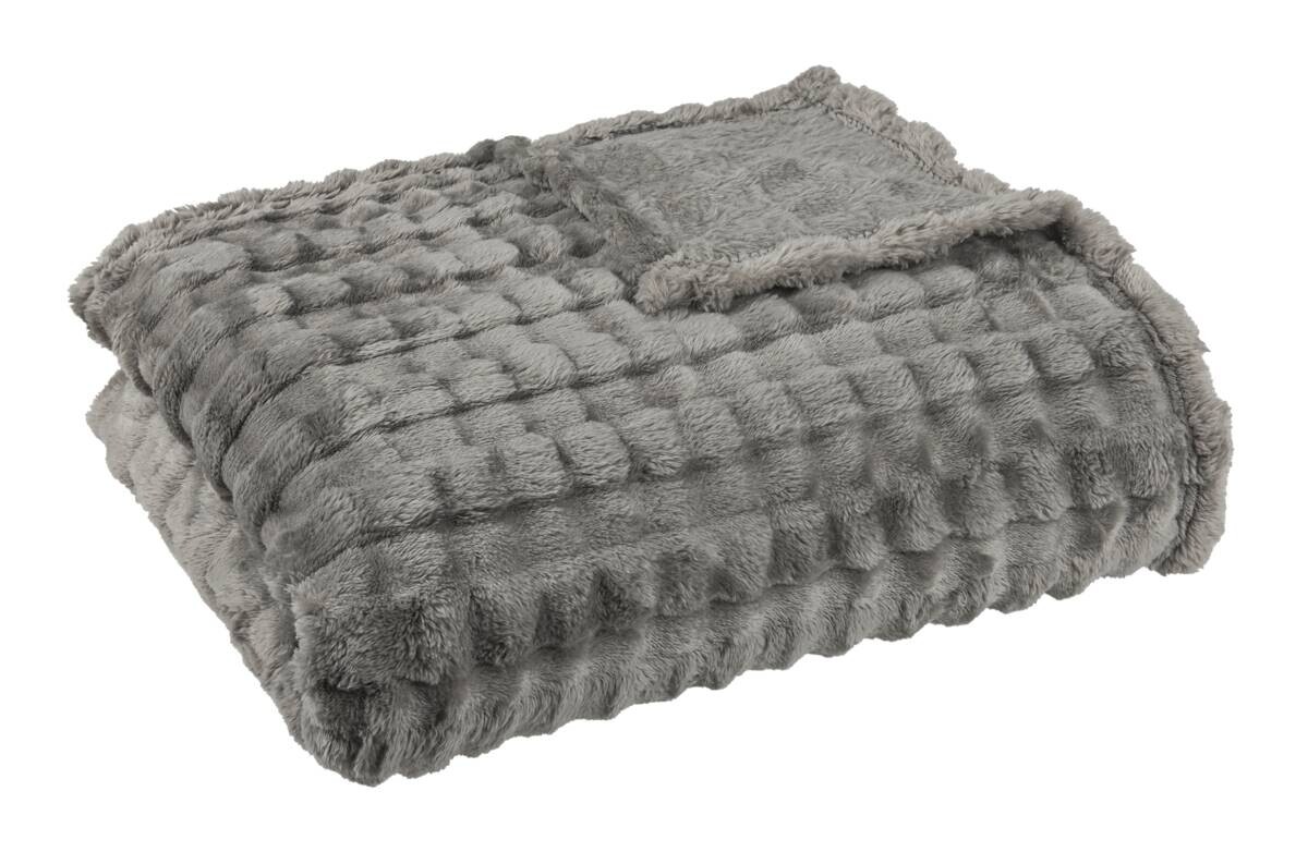 Wohndecke stone Polyester B/L: ca. 160x220 cm