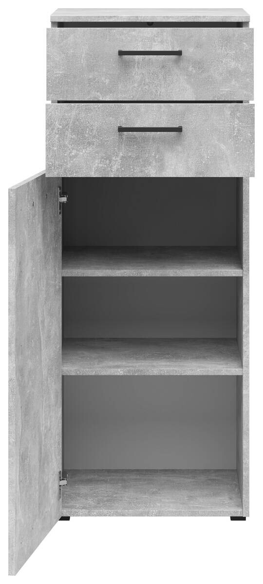 Kommode Multi-Stauraum Typ 17 Beton Optik B/H/T: ca. 45x115x40 cm