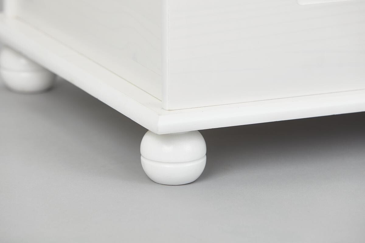 Truhe Emel weiß Kiefer B/H/T: ca. 53x47x89 cm