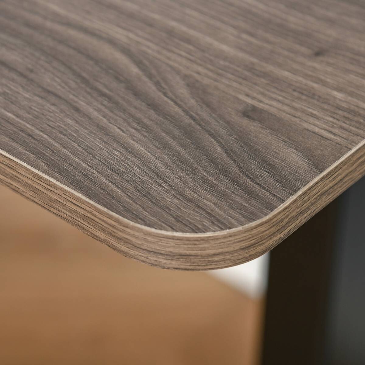 Schreibtisch 920-071V90BK natur Holz Nachbildung schwarz B/H/T: ca. 140x116x70 cm