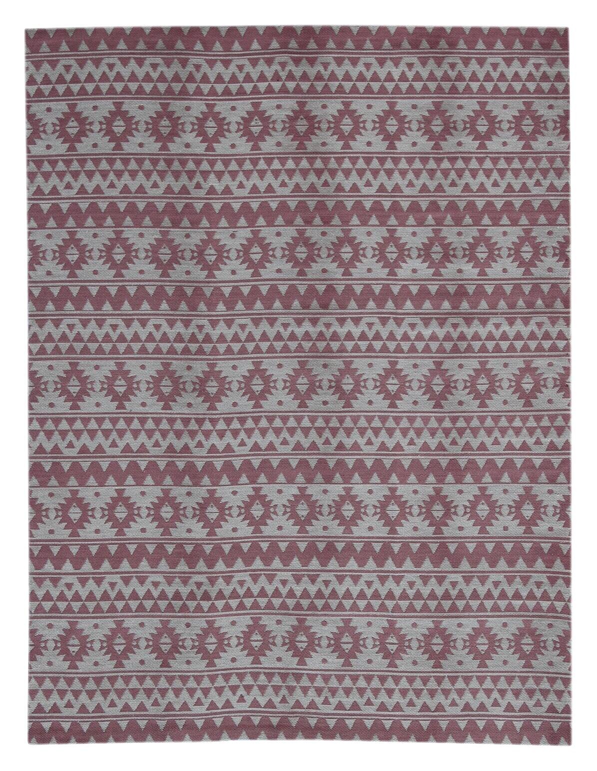 Kayoom Flachgewebeteppich Sunny 210 pink B/L: ca. 160x230 cm
