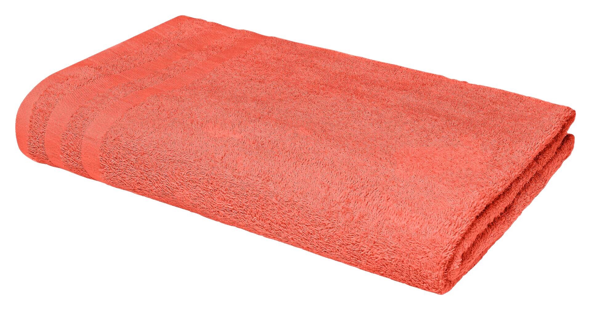Badetuch Miami koralle 100% Baumwolle B/L: ca. 100x150 cm