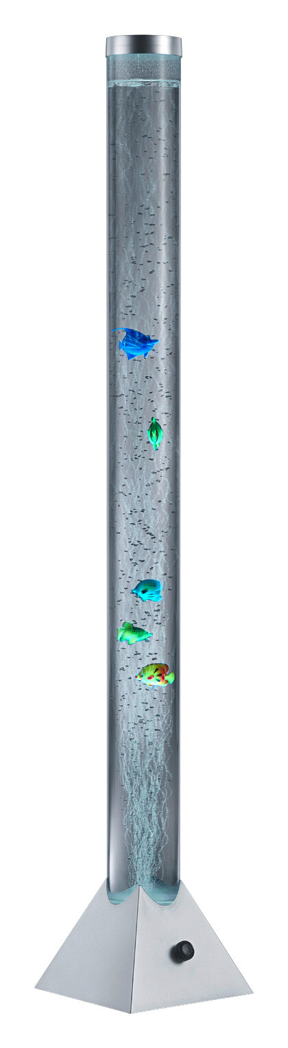 Reality Stehlampe Motion transparent silber Kunststoff B/H/T/D: ca. 21x130x21x10 cm