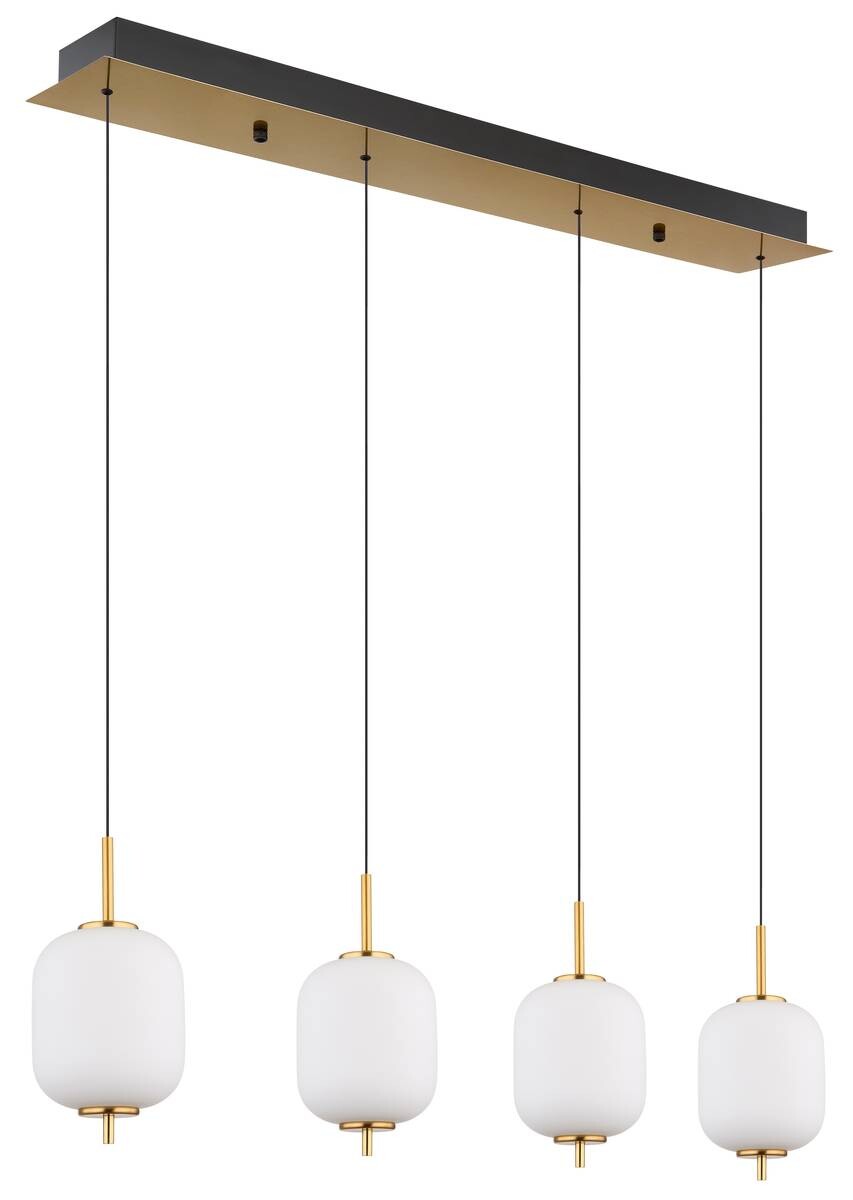 GLOBO Pendelleuchte messing Glas Metall B/H/T: ca. 13,5x150x80 cm 1 Brennstellen