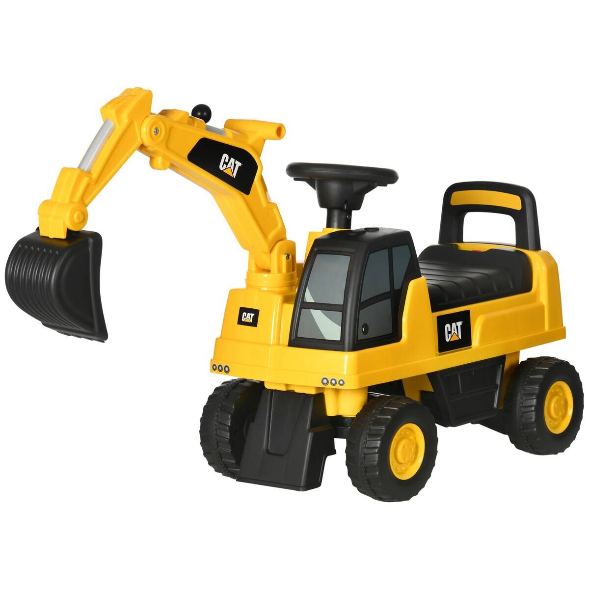 HOMCOM Kinder-Fahrzeug gelb B/H/L: ca. 27,5x85x47,5 cm