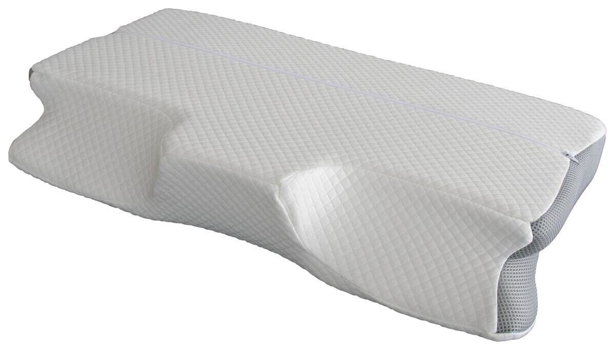 Nackenstützkissen weiß Bezug: 100% Polyester Füllung: 100% Polyurethan B/H/L: ca. 60x12x36 cm