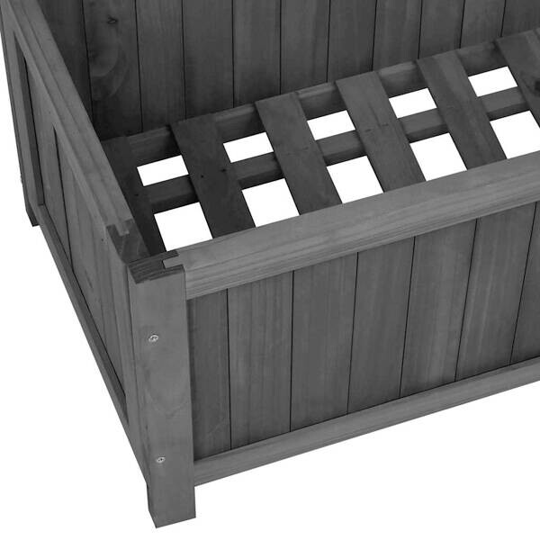 Gartenspalier schwarz Holz B/H/L: ca. 30x135x70 cm