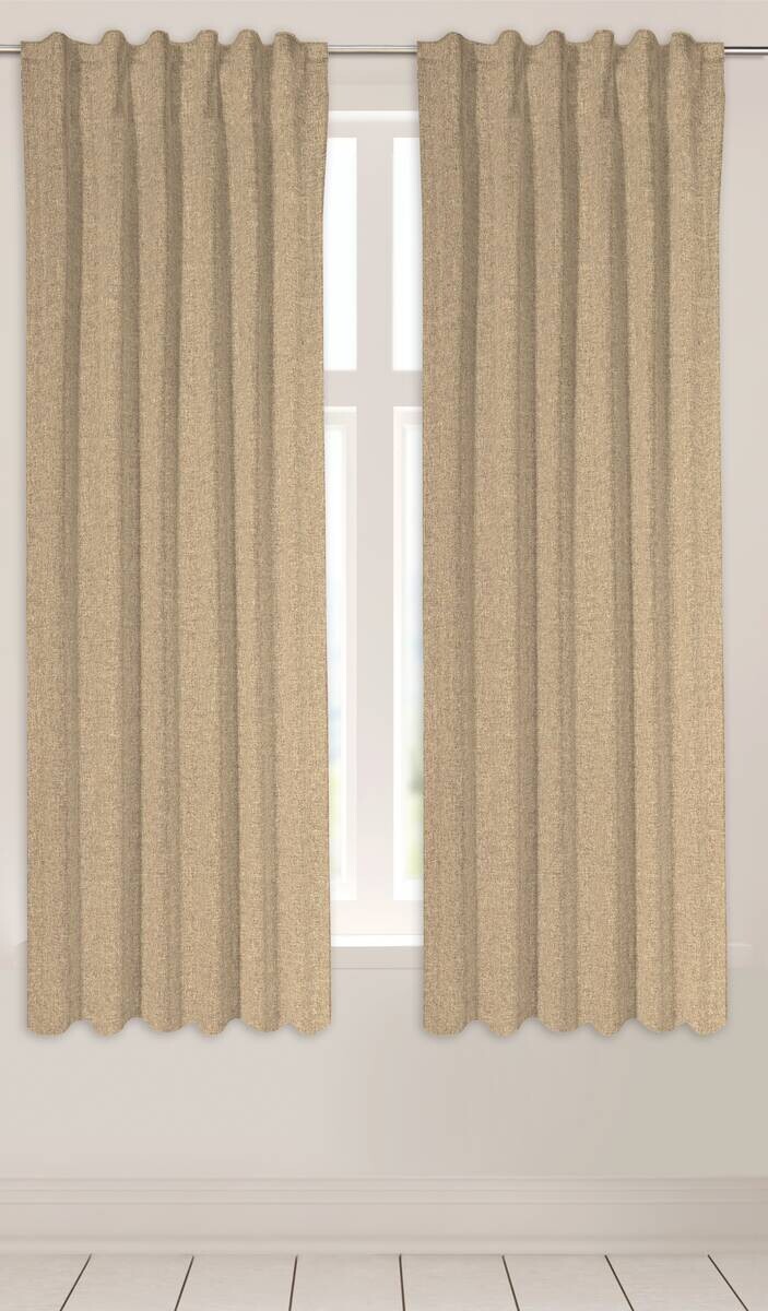 POCOline Kombivorhang Ulrich sand B/L: ca. 135x175 cm