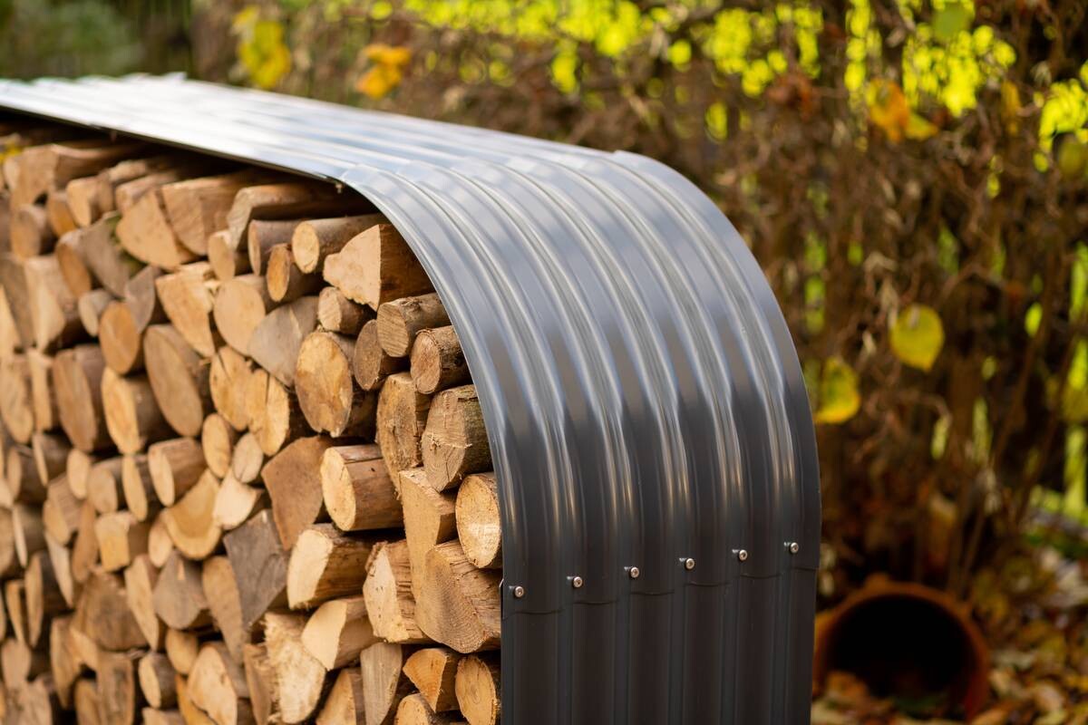 Westmann Kaminholzregal anthrazit B/H/L: ca. 46x111x212 cm