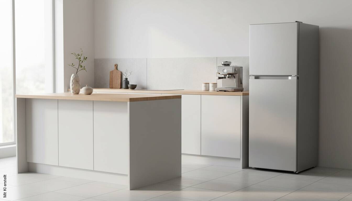 POCOline Kühl-/Gefrierkombination KGK129-130EIX EEK: E Spektrum: A bis G Kühlen: 93 Gefrieren: 37 39dB Inox B/H/T: ca. 44x128,5x49 cm