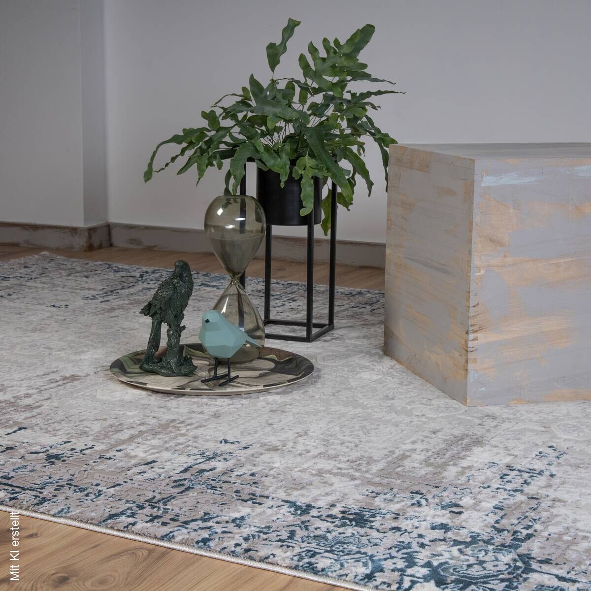 Obsession Teppich My Phoenix blau B/L: ca. 120x170 cm