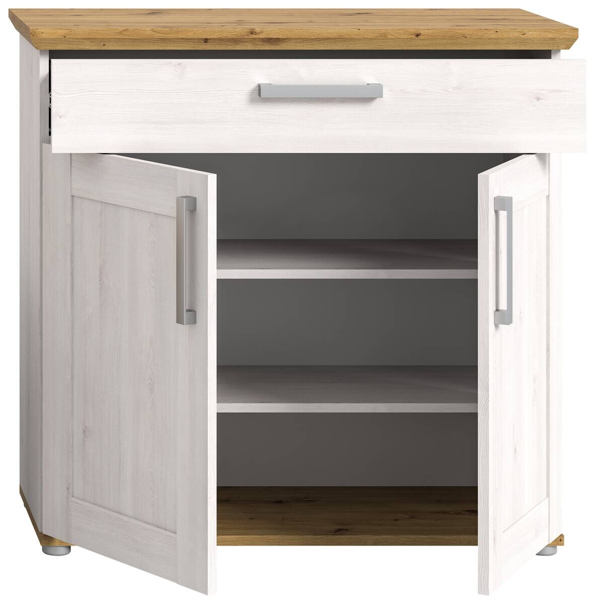 Schuhschrank Verona Sibiu Lärche Nachbildung Eiche Artisan Nachbildung B/H/T: ca. 95x92x39 cm
