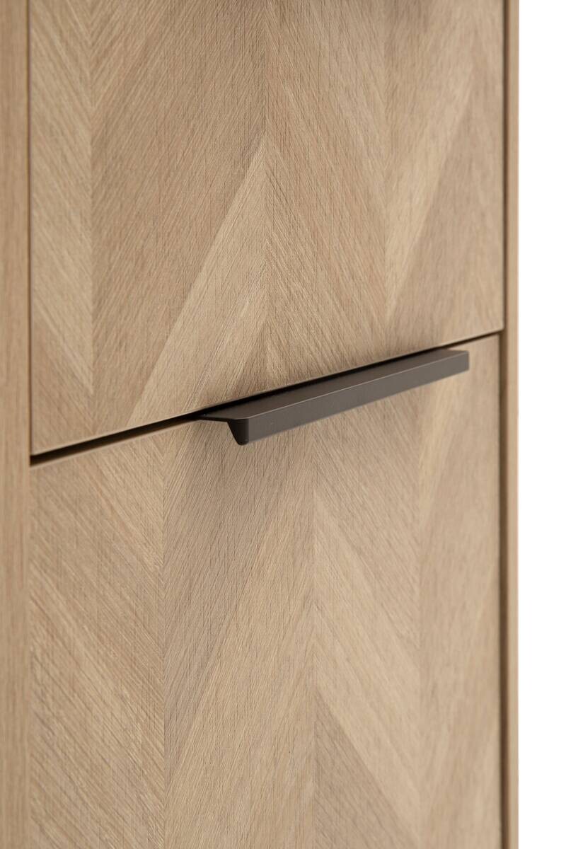 Highboard Piazza Eiche Nachbildung B/H/T: ca. 40,3x90,9x33,05 cm