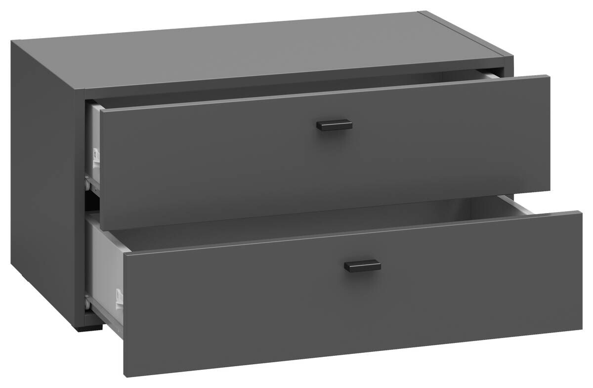 Schubkastenkommode System 64 anthrazit matt B/H/T: ca. 64x32x35 cm