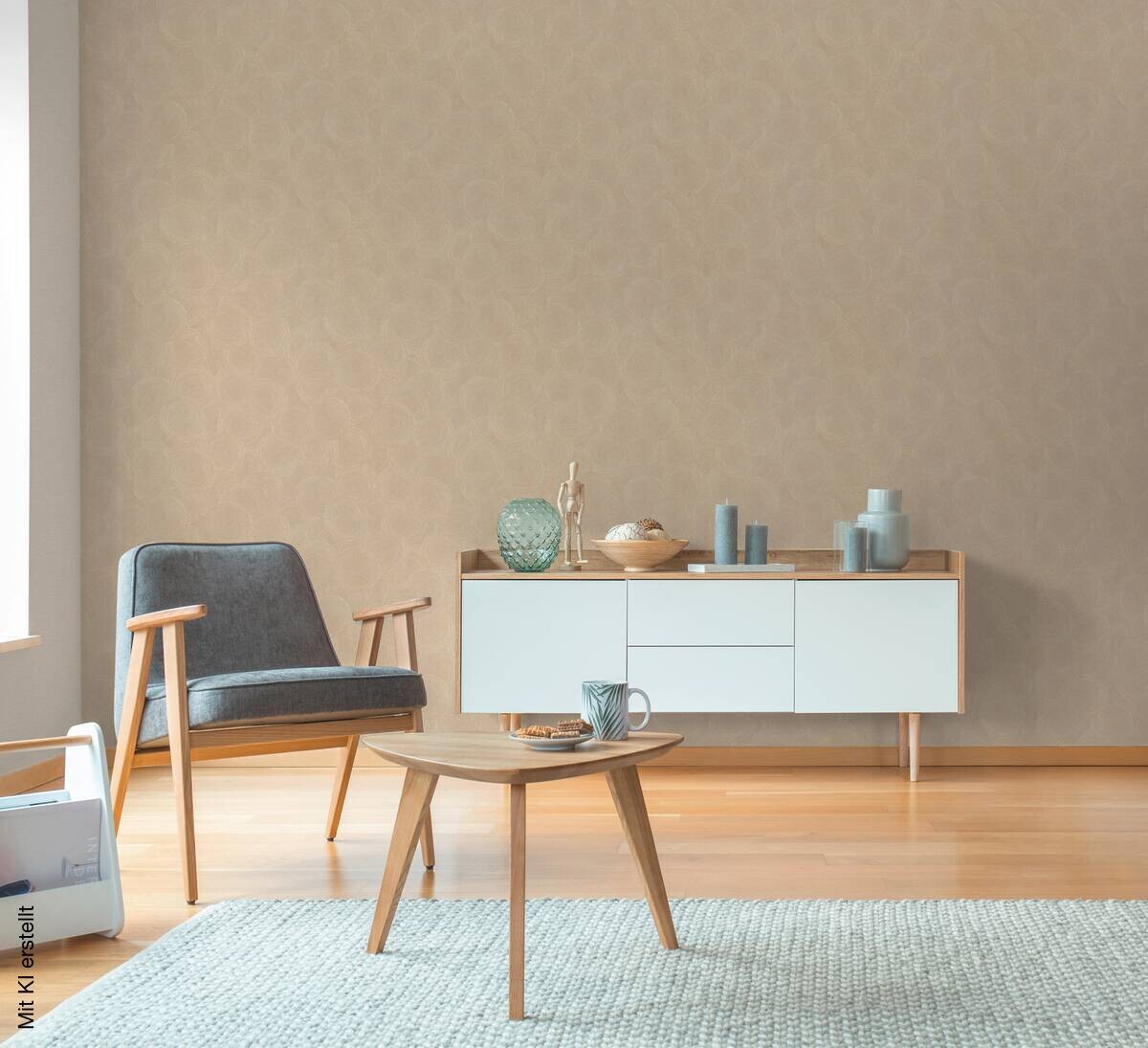 A.S.Creation Vliestapete beige orange B/H/D: ca. 53x1005x8,6 cm