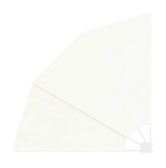 vidaXL Balkonfächer creme H/T/L: ca. 140x140x140 cm