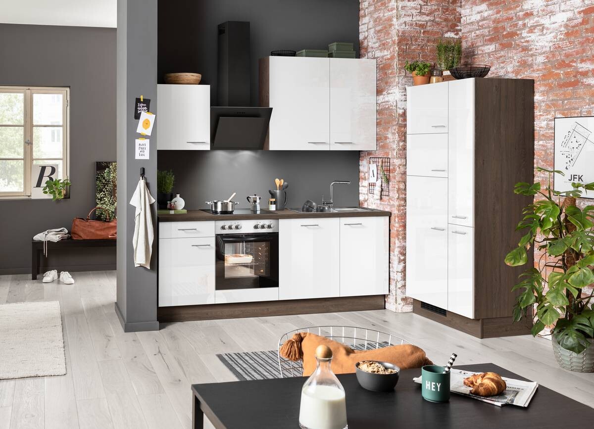 Impuls Küchenblock IP4050 weiß Hochglanz B/T: ca. 310x60 cm