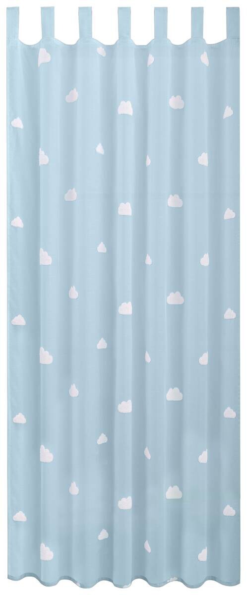 POCOline Kombivorhang Clouds blau 100% Polyester B/L: ca. 140x175 cm