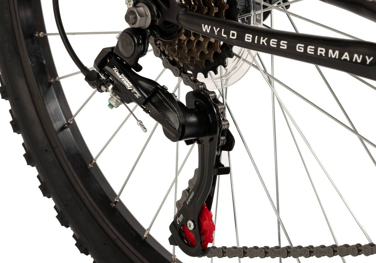 WYLD Kinder-Mountainbike Zodiac ZODIAC 24 Zoll Rahmenhöhe 38 cm 18 Gänge weiß weiß ca. 24 Zoll