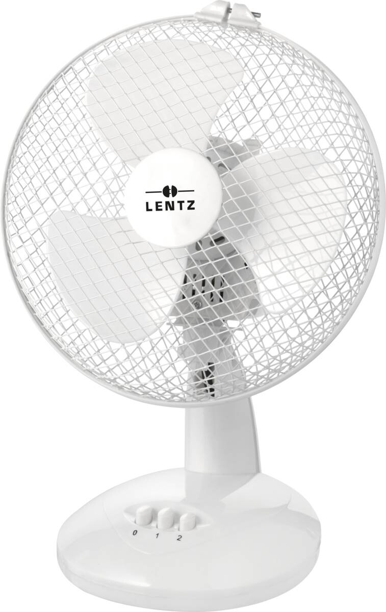 LENTZ Tischventilator 80033 weiß Kunststoff D: ca. 30 cm