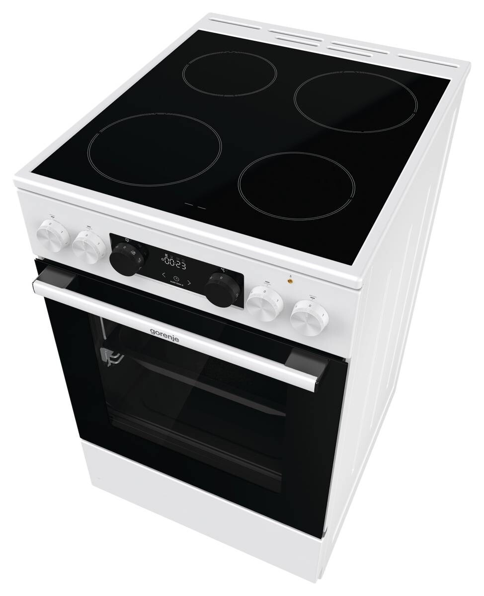 Gorenje Standherd 50cm mit Glaskeramikkochfeld GEC5C41WG EEK: A Spektrum: A+++ bis D 70l Volumen weiß B/H/T: ca. 50x85x59 cm