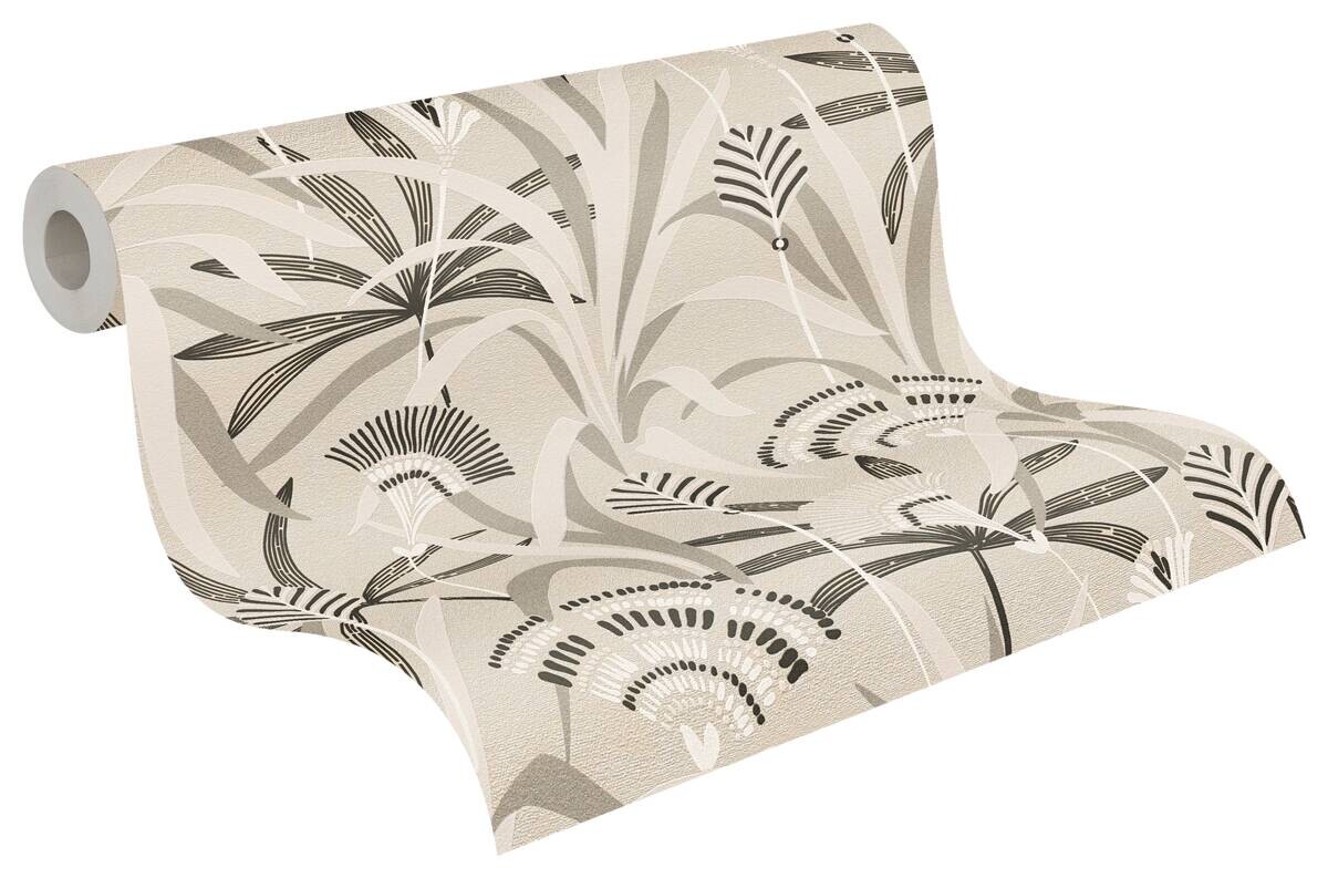 A.S.Creation Vliestapete weiß grau schwarz B/H/D: ca. 53x1005x9,2 cm