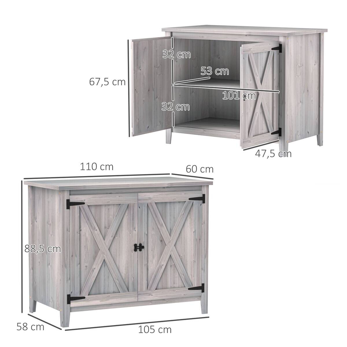 Outsunny Gartenschrank