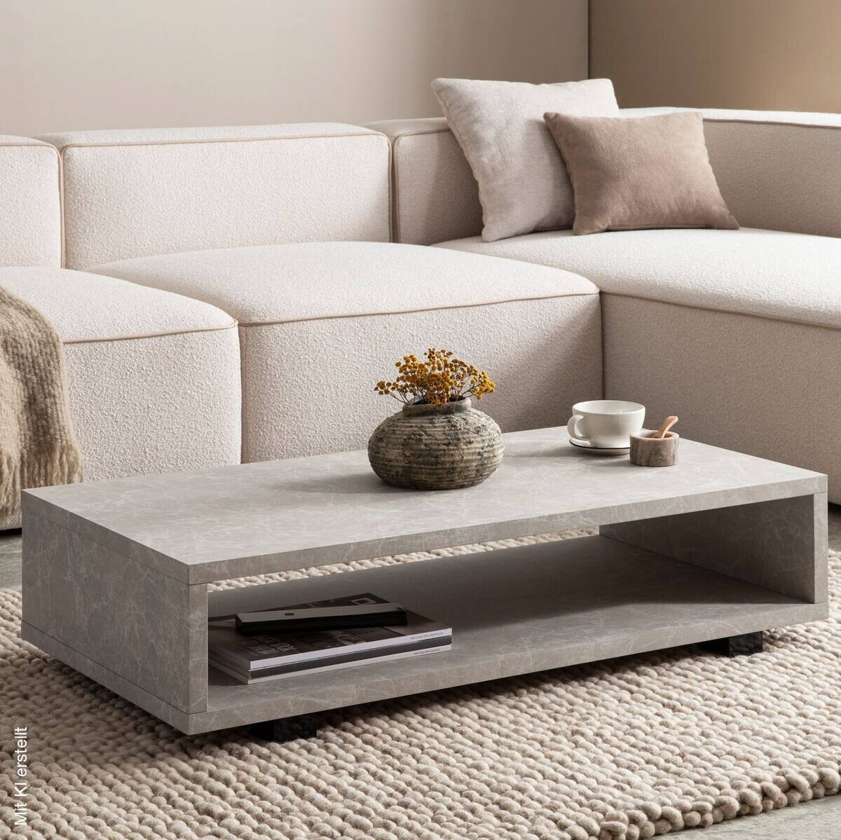 Couchtisch sand B/H/T: ca. 100x25x50 cm