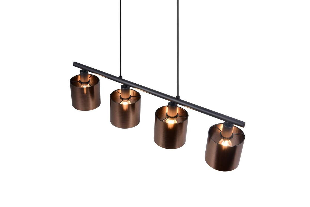 Reality Pendelleuchte Jason bronze Metall B/H/T: ca. 75x15x12 cm E14 4 Brennstellen