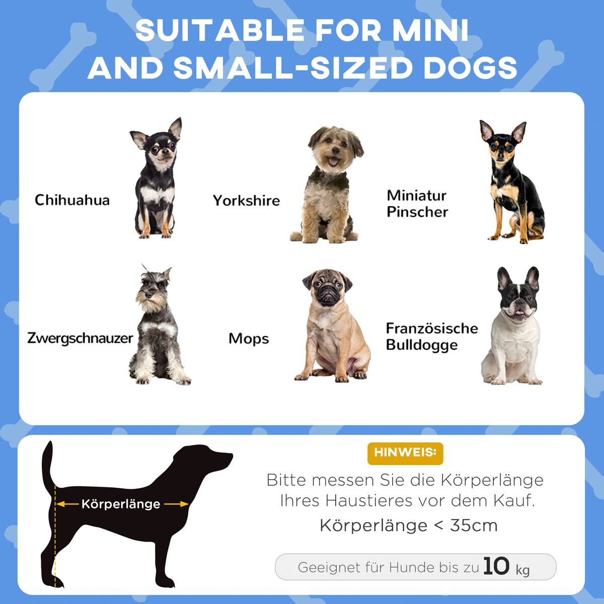 PawHut Erhöhtes Hundebett