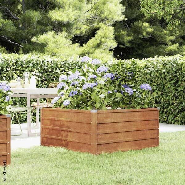 Hochbeet braun Stahl B/H/L: ca. 100x45x100 cm